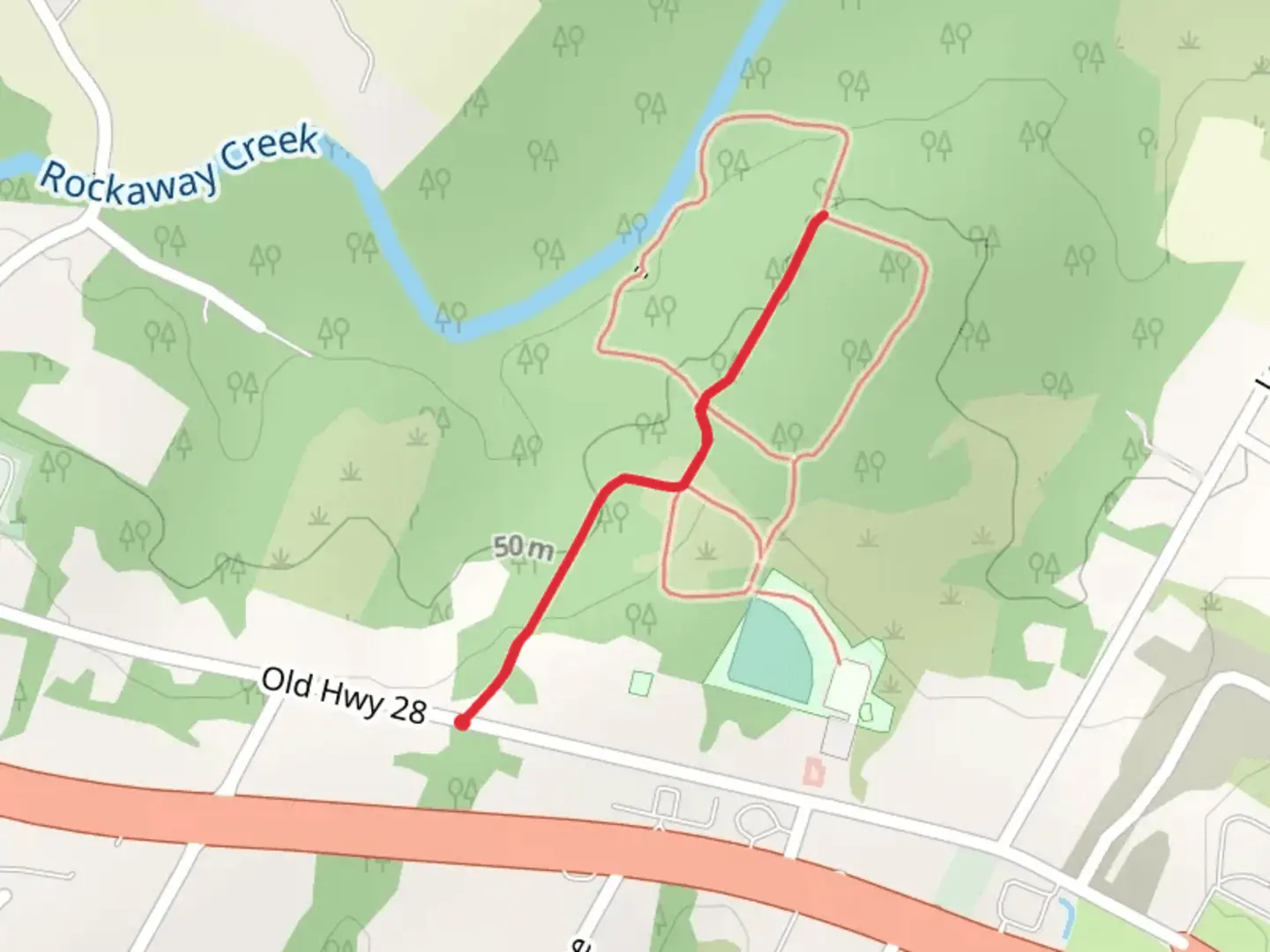 An image depicting the trail White Trail and its surrounding area.