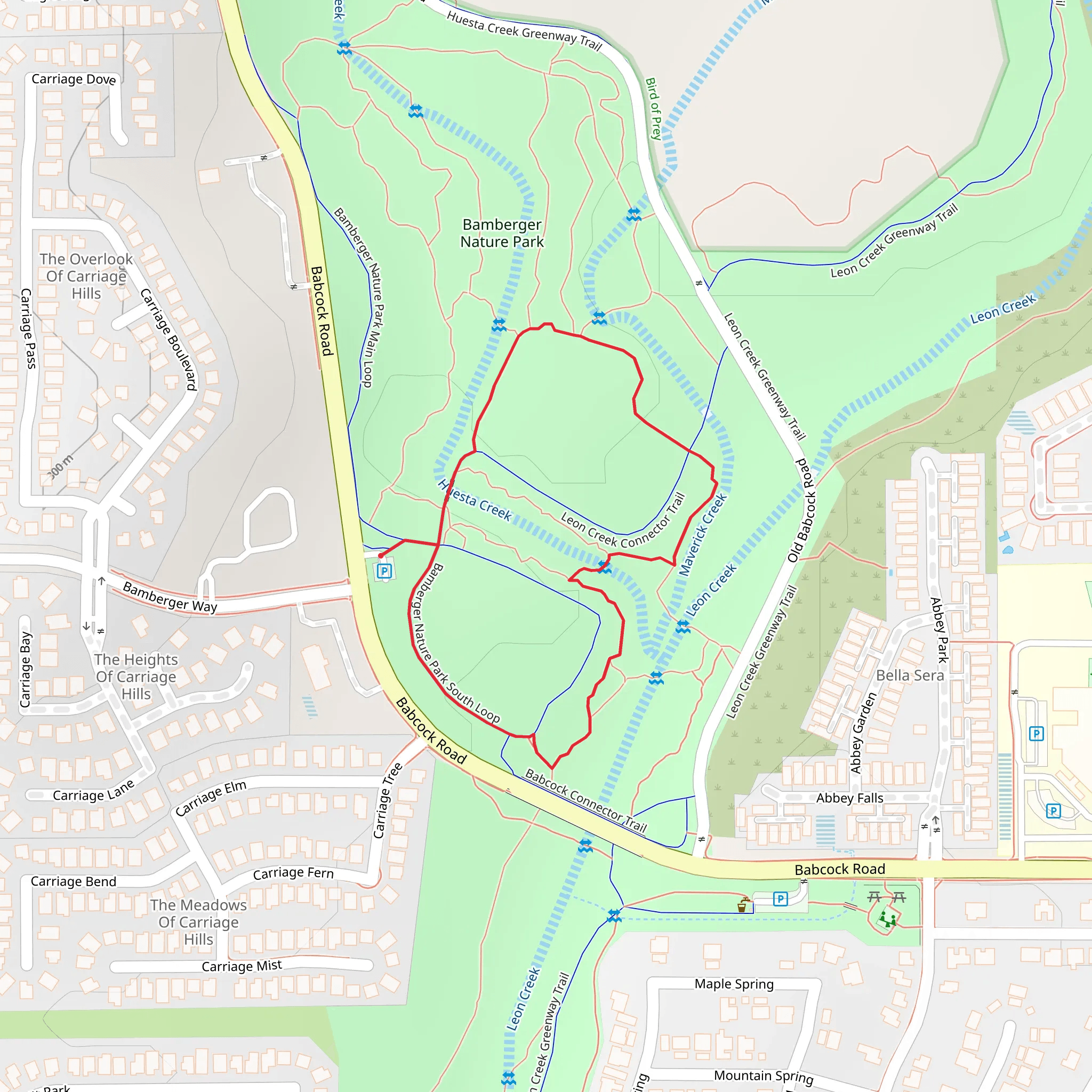 Bamberger Nature Park Loop mobile static map