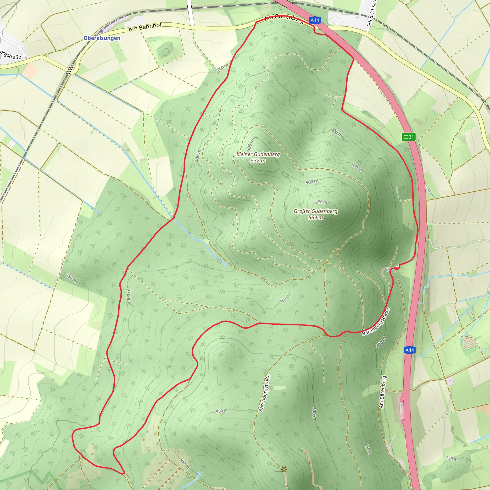 Loewenweg Loop mobile static map