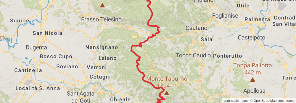 Sentiero Italia - Calabria Section stage 6 Map