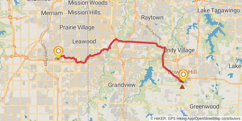American Discovery Trail - South stage 43 Map