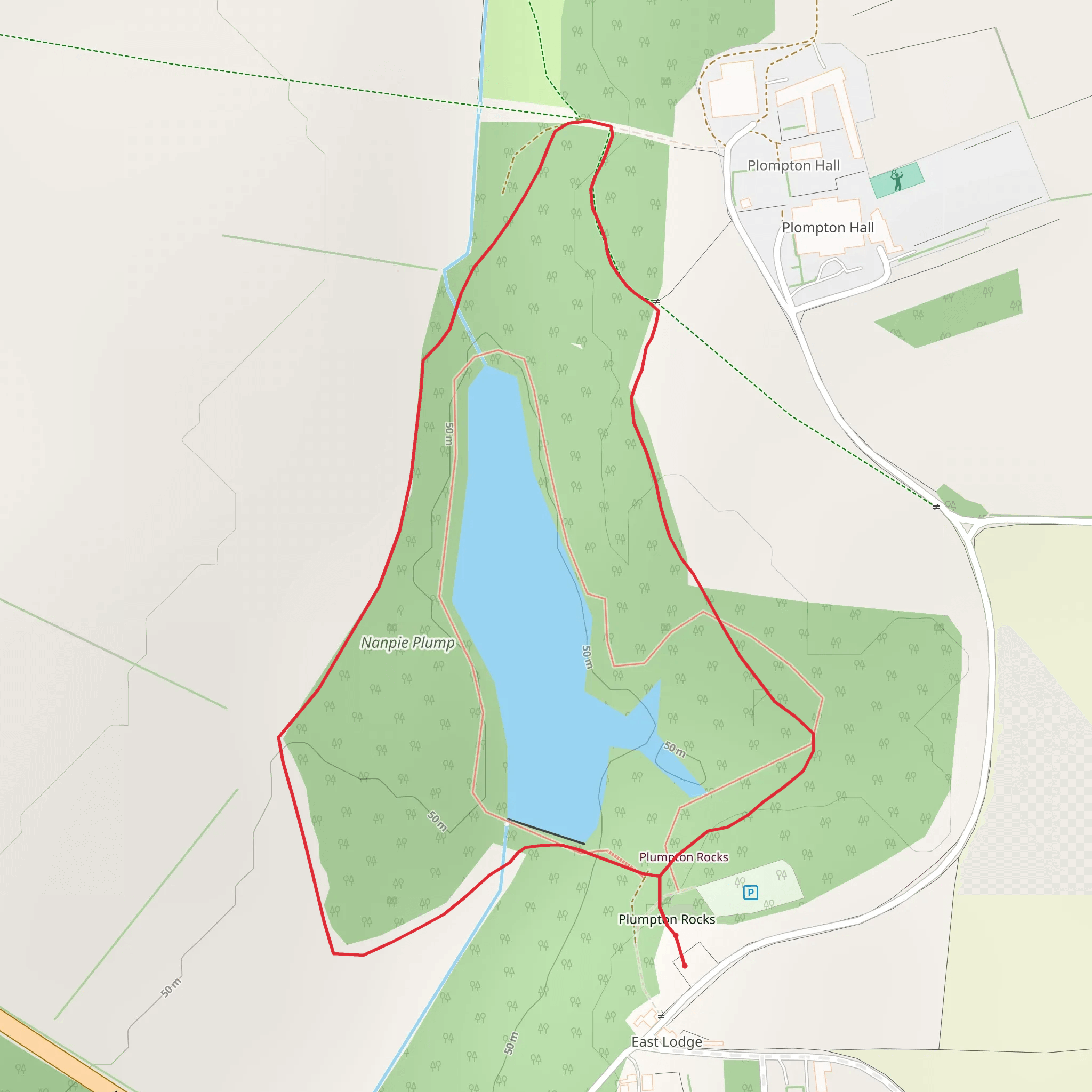 Plumpton Rocks Loop mobile static map