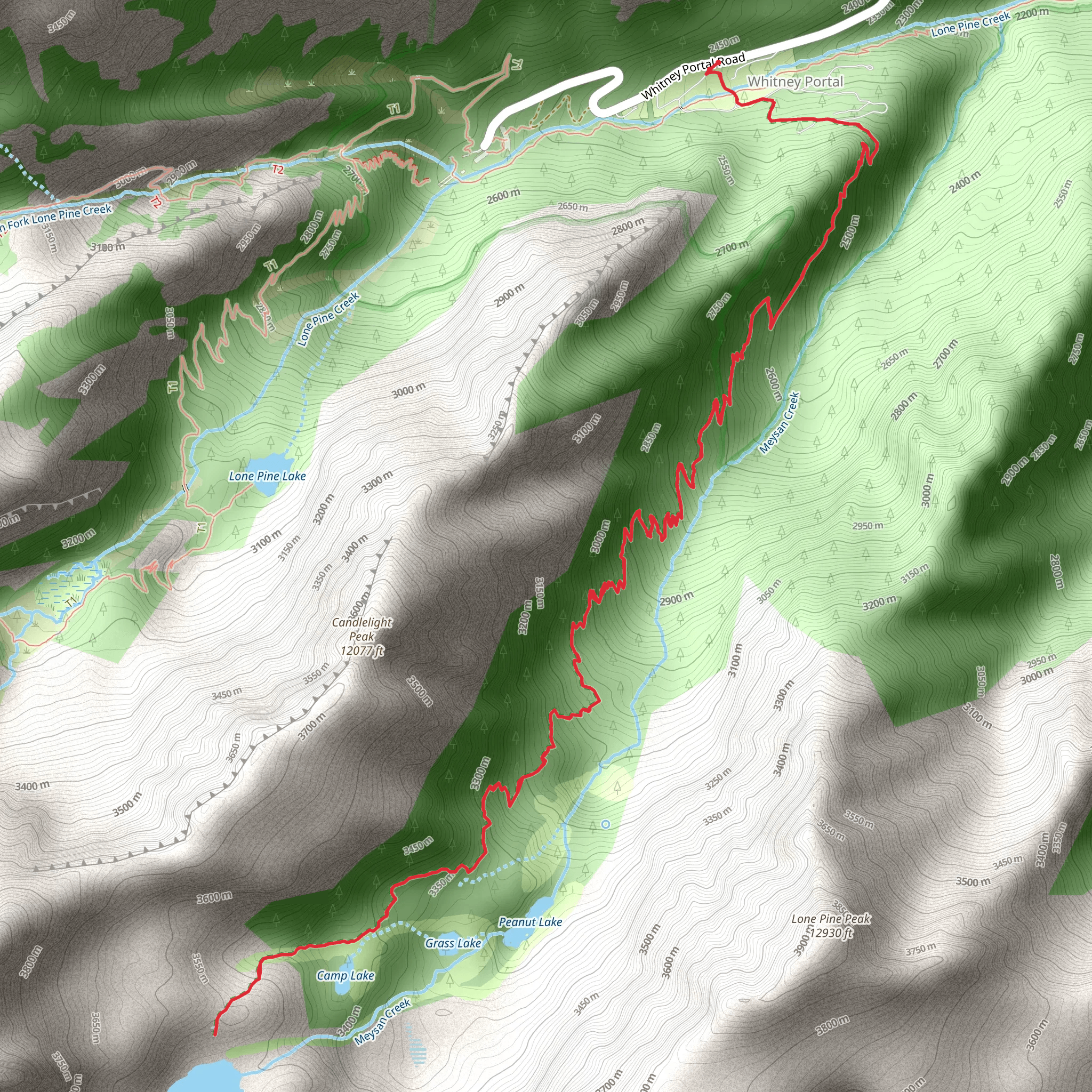 Meysan Lakes Trail mobile static map