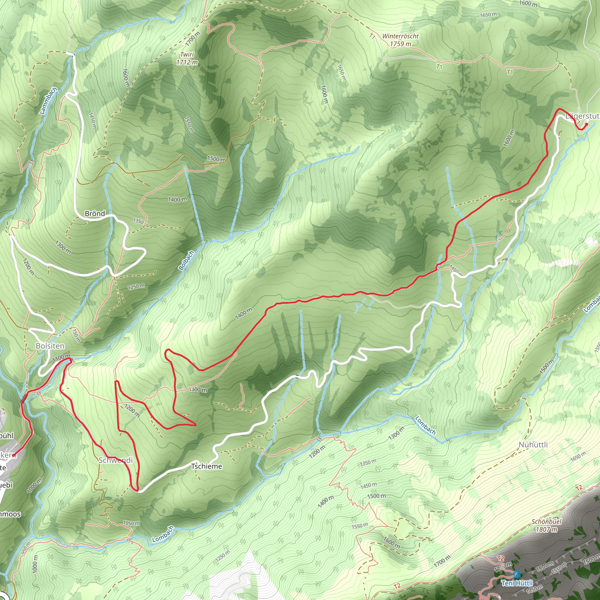 Mad – Schwendallmi – Habkern mobile static map