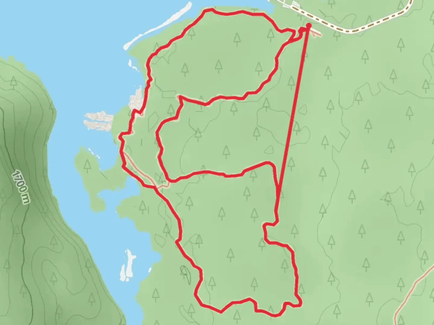 An image depicting the trail Ray Atkeson Memorial Loop Trail and its surrounding area.