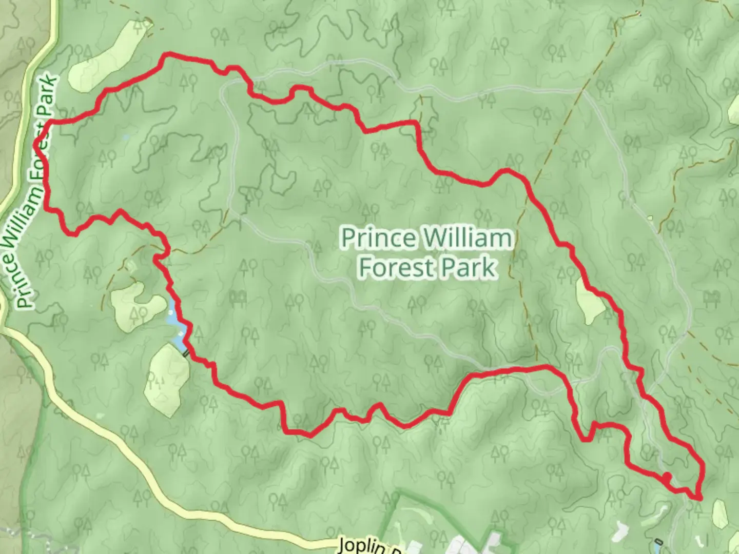 An image depicting the trail Happyland Camp Five Lake via South Valley Loop Trail and its surrounding area.