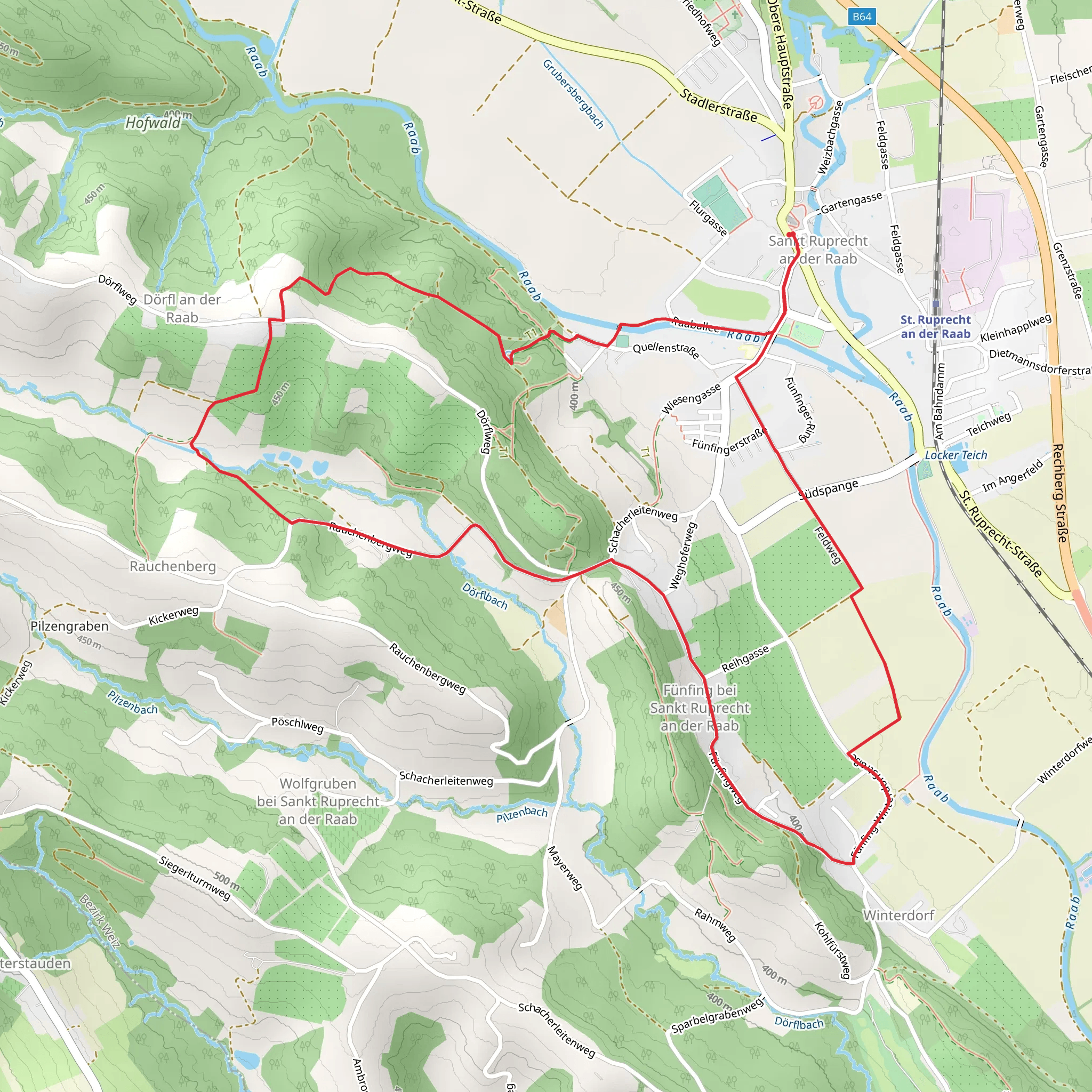Rauchenbergweg mobile static map