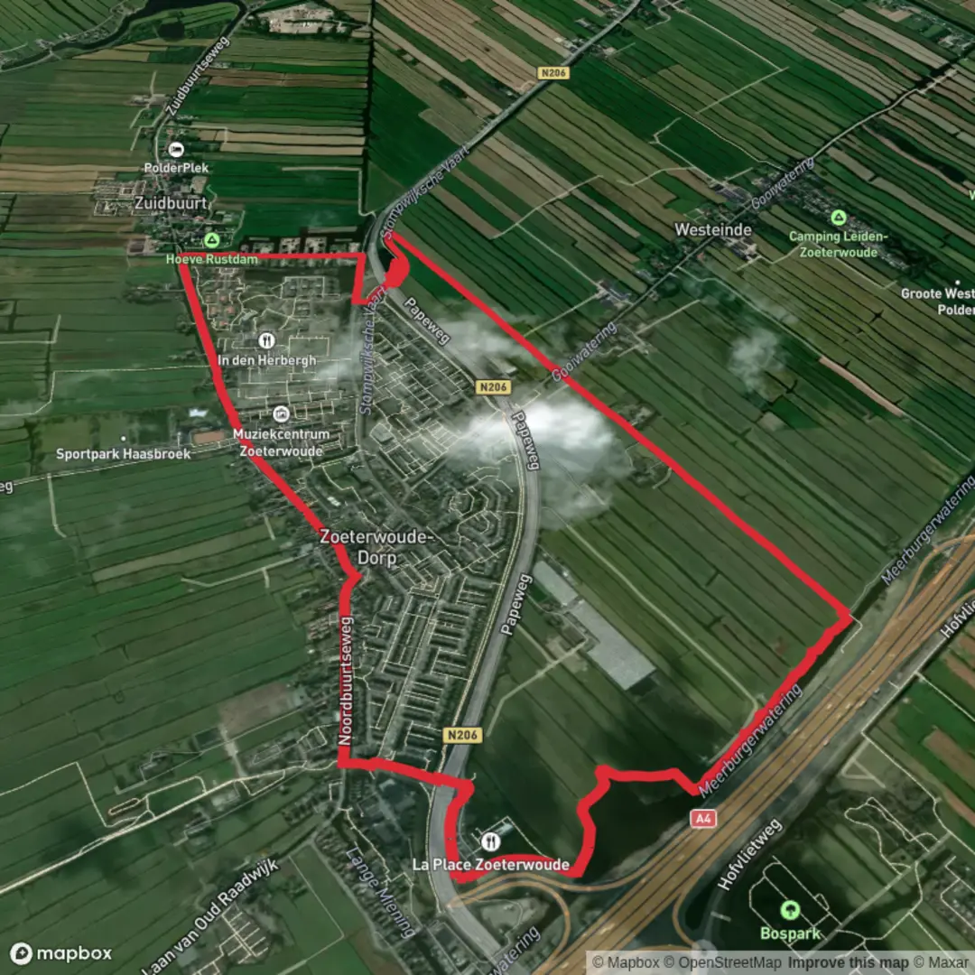 An image depicting the trail Papemeer via Boerenlandpad Balkengat and its surrounding area.