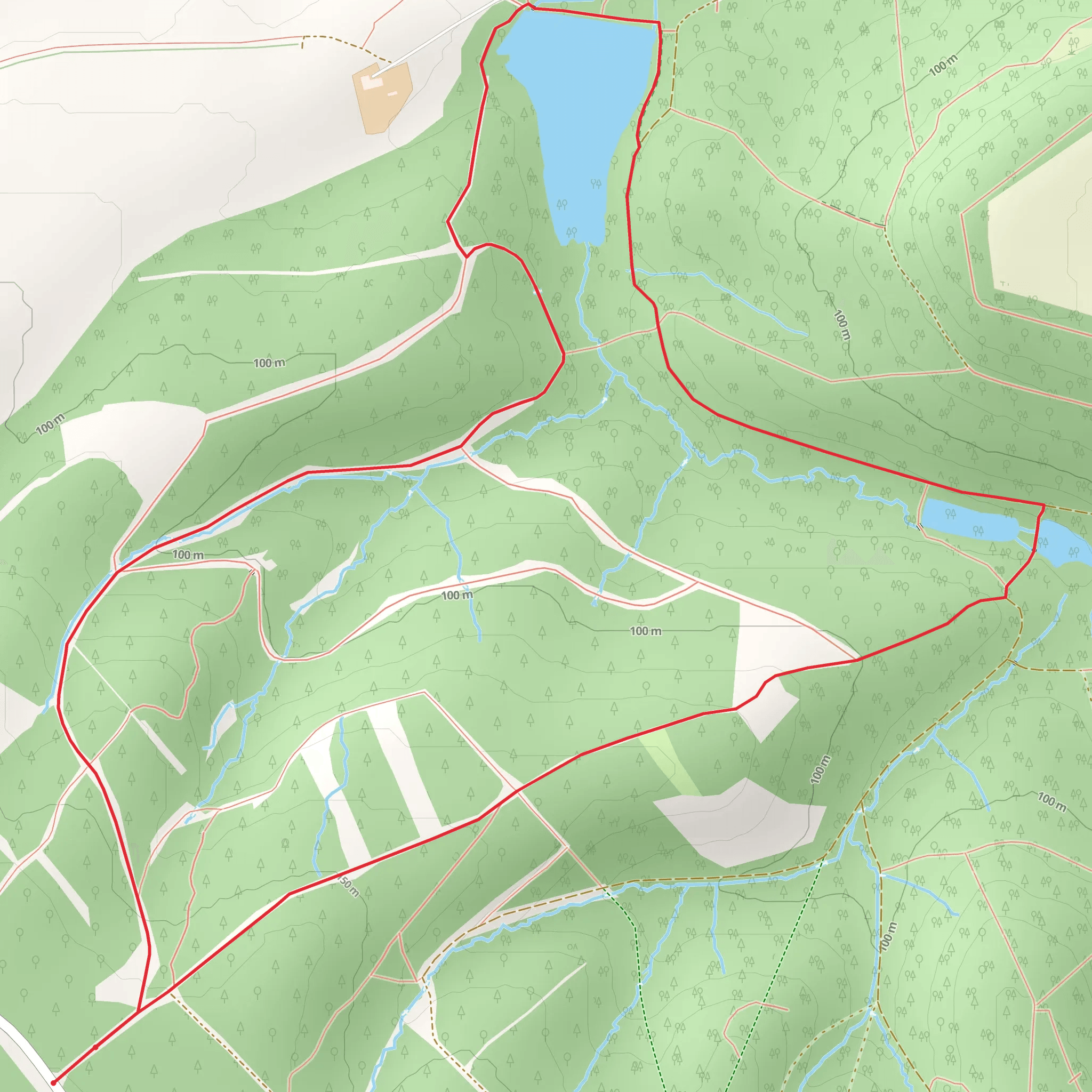 Yearsley Woods Loop mobile static map