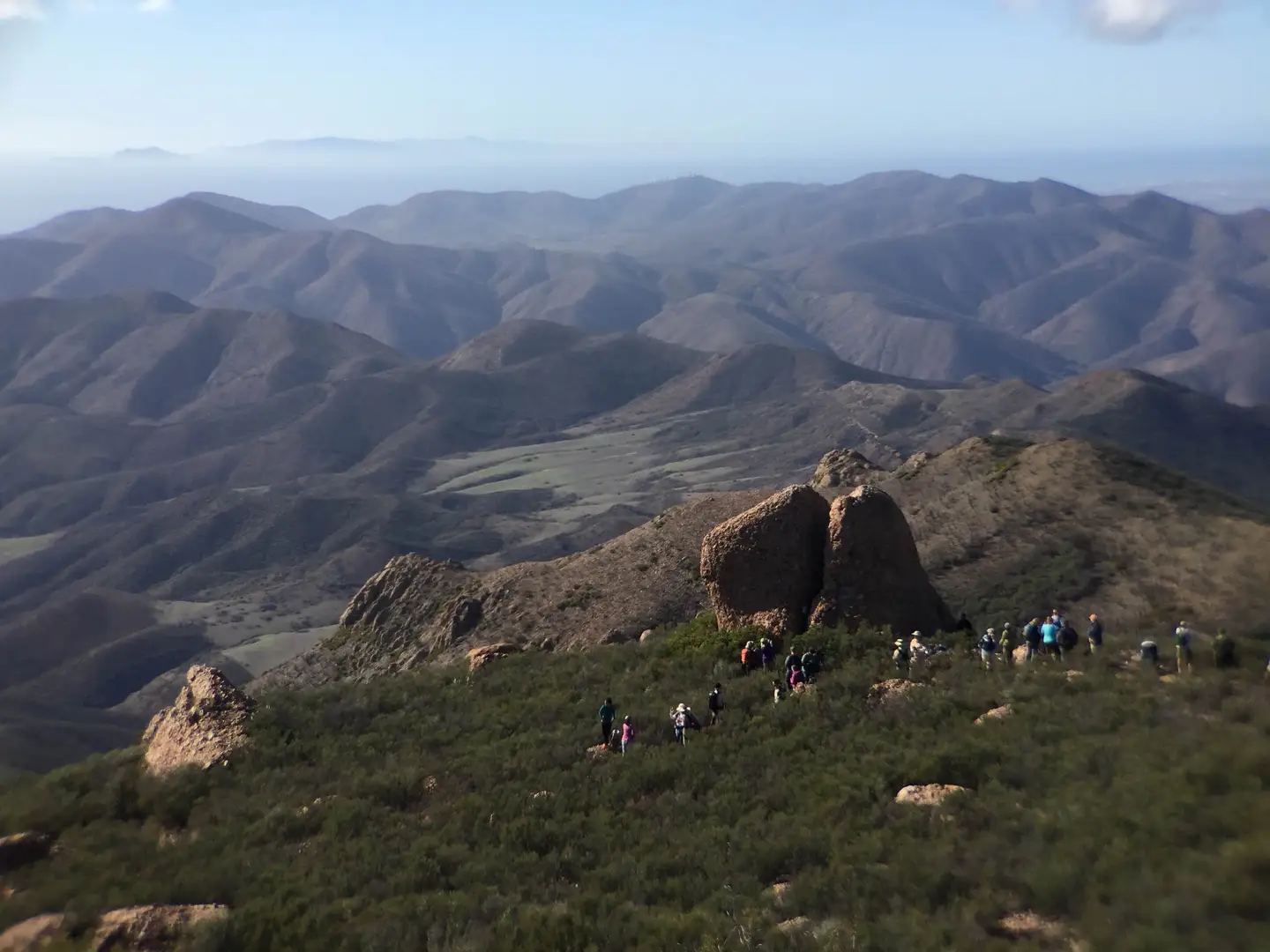 An image depicting the trail Old Cabin, Tri Peaks Trail and Sycamore Canyon Fire Road Loop and its surrounding area.