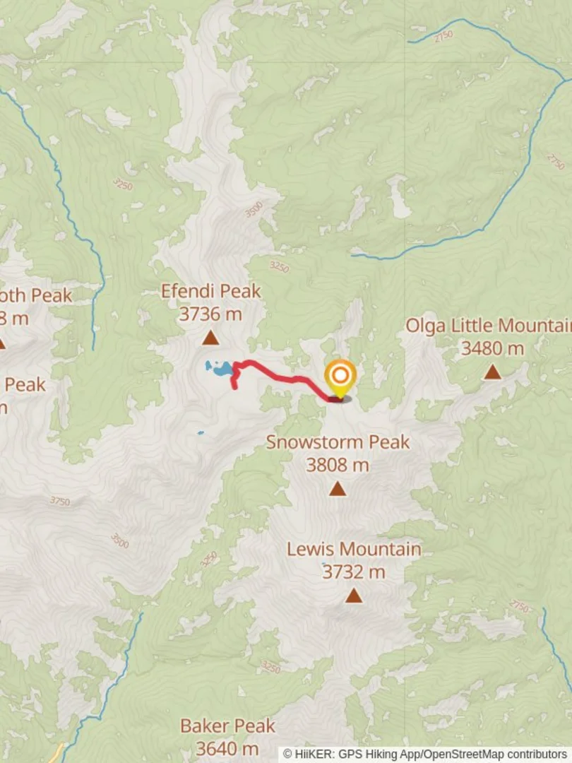 An image depicting the trail Taylor Lake via Highline - Co Trail and its surrounding area.