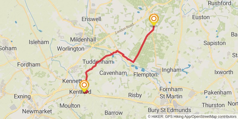 Icknield Way Trail stage 10 Map