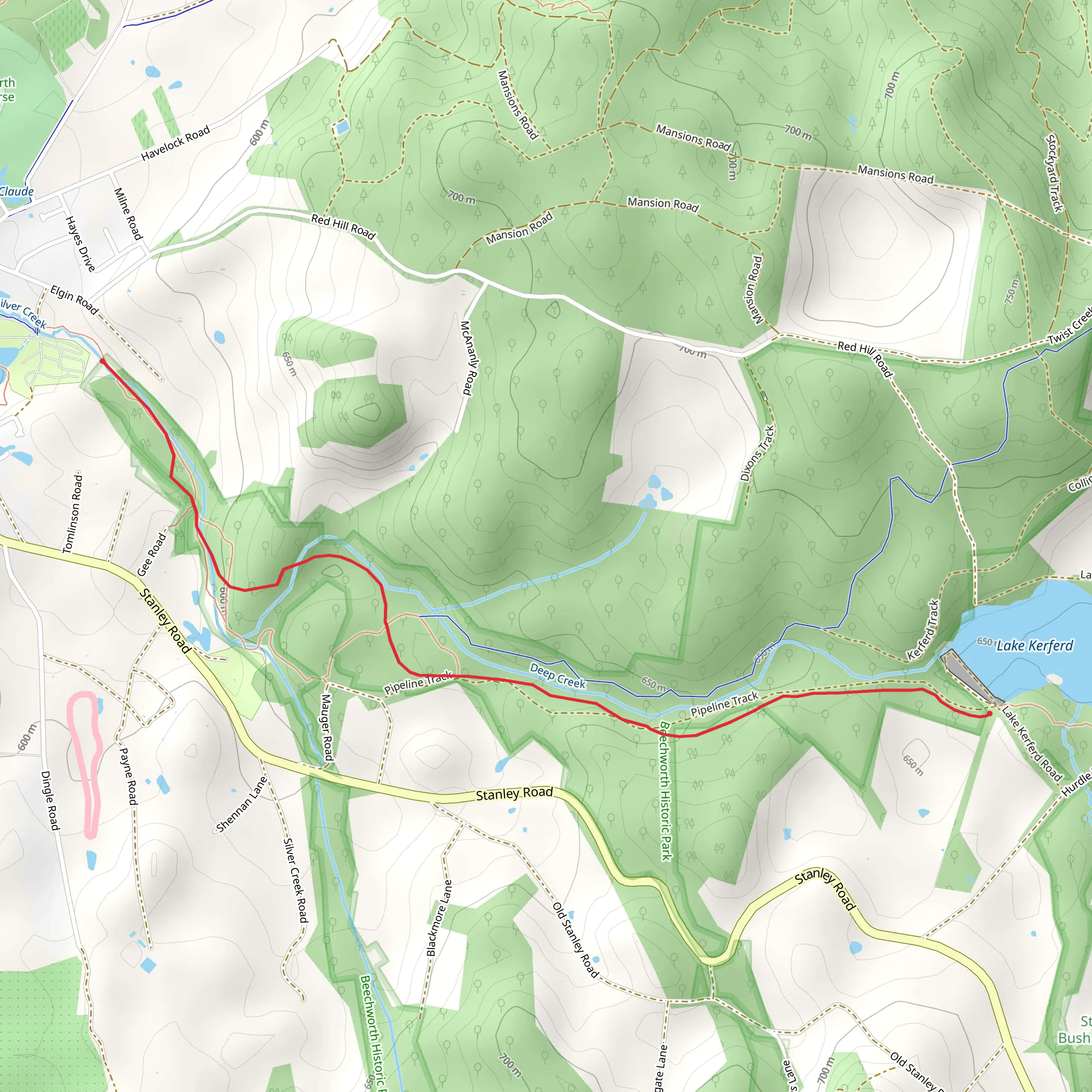 Lake Sambell to Lake Kerferd Walk mobile static map