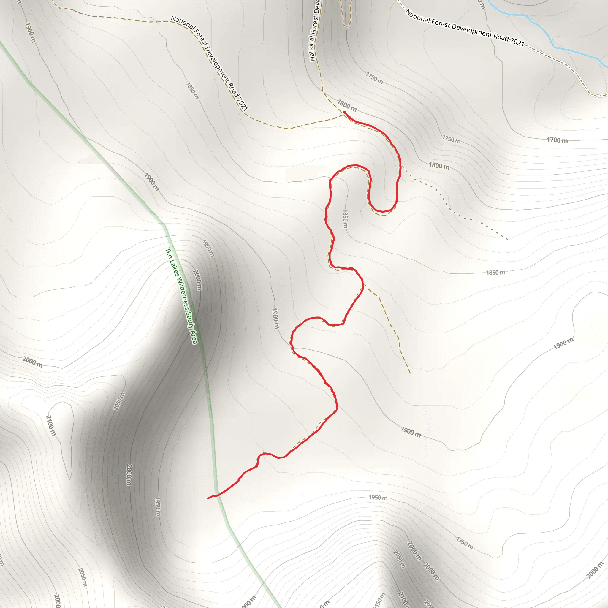 Miistakiistsi Trail mobile static map