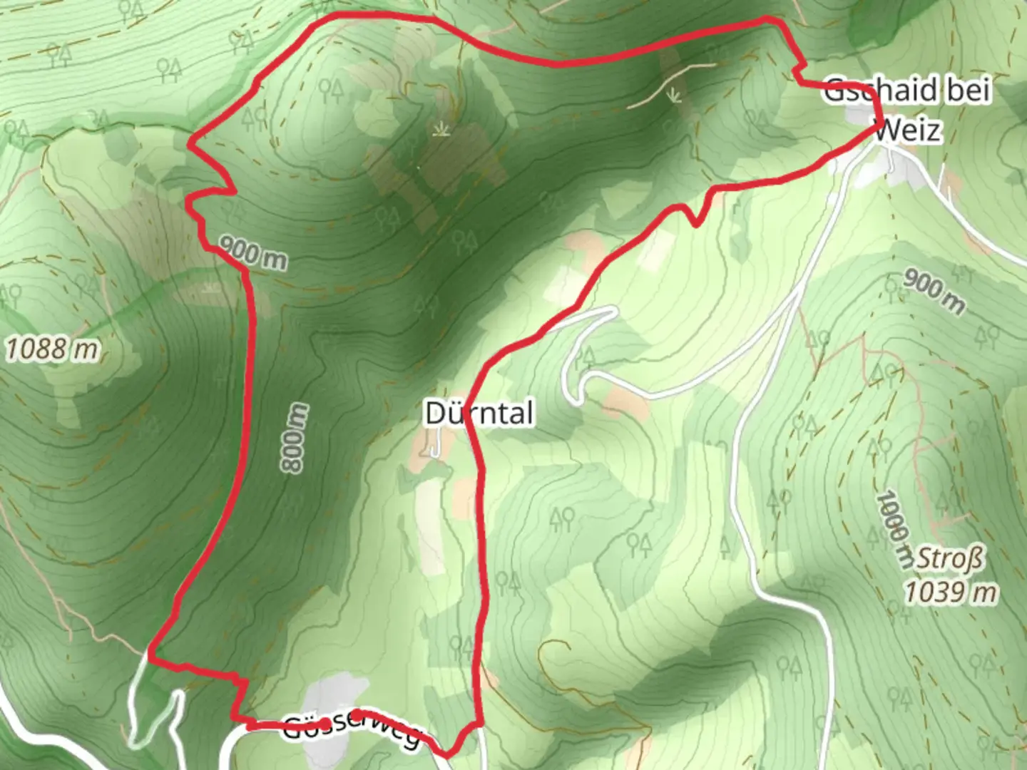 An image depicting the trail Naas Cave Trail and its surrounding area.