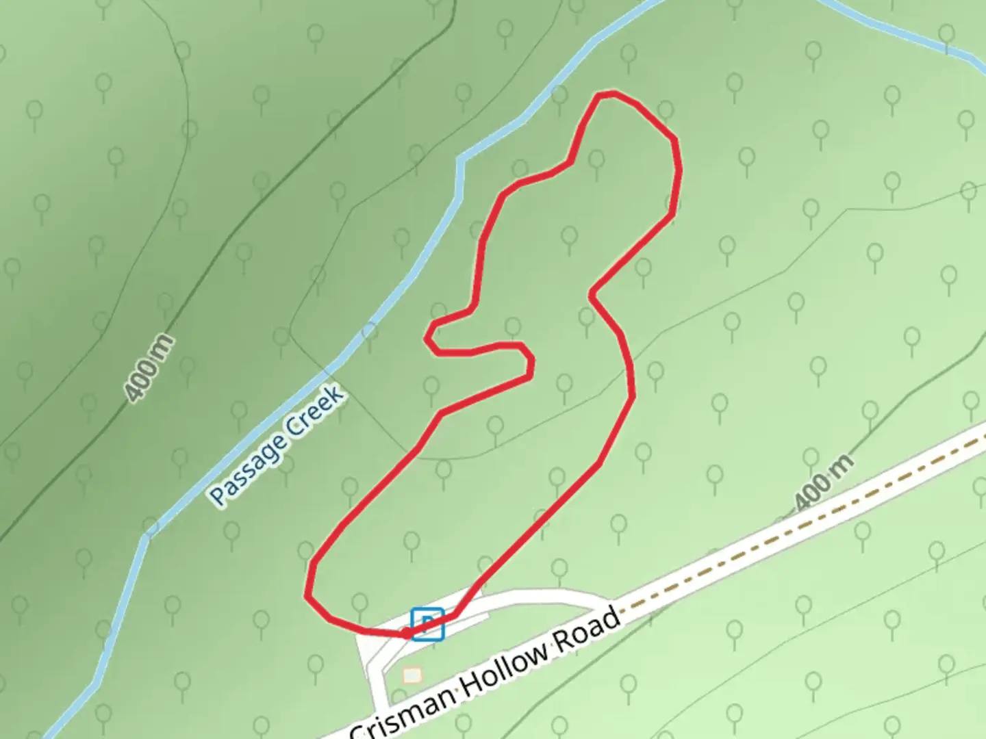 An image depicting the trail Mt Lion Walking Path Loop and its surrounding area.