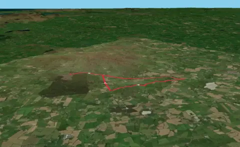 An image depicting the trail Dromara Bridleways Walk and its surrounding area.