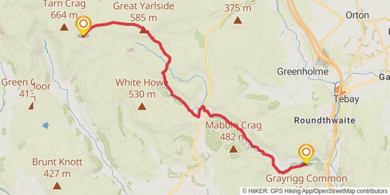 Highest Inns from Kirkstone Pass stage 2 Map