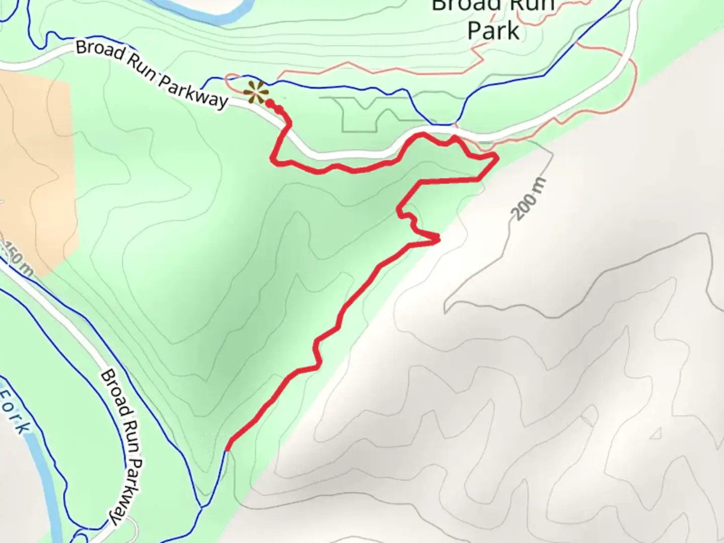 An image depicting the trail Highland Crossing Trail and Karst Climb Trail and its surrounding area.