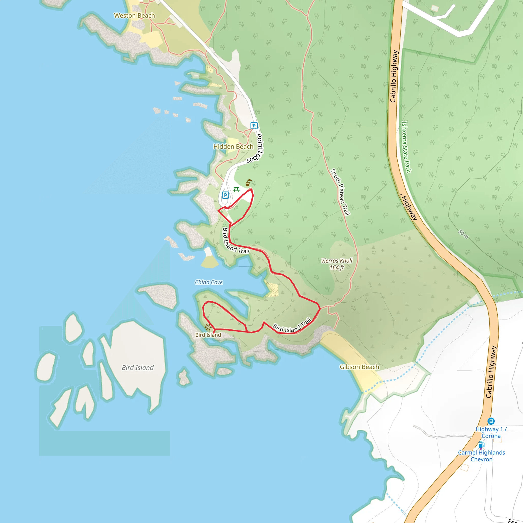 Bird Island Trail mobile static map