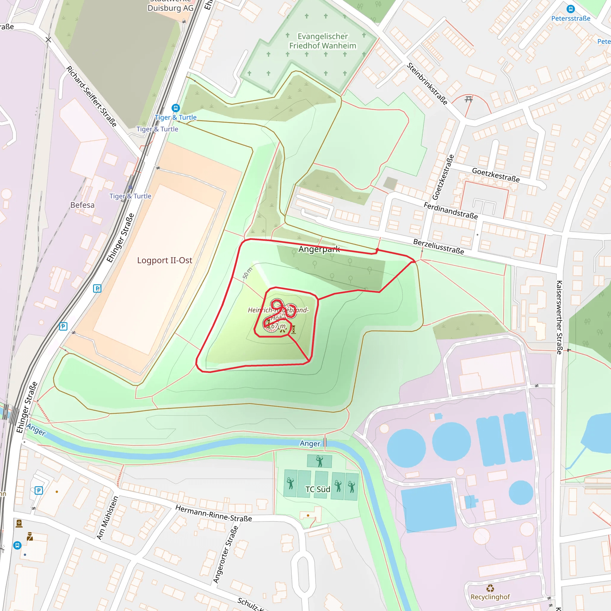 Heinrich-Hildebrand-Höhe Loop mobile static map