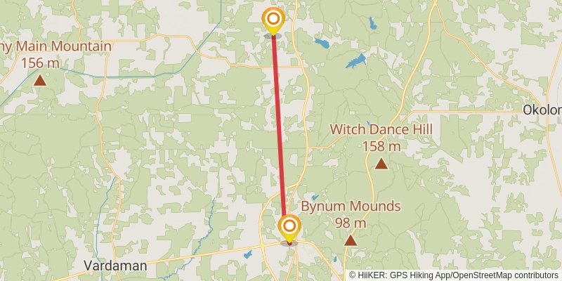 Tanglefoot Trail stage 3 Map