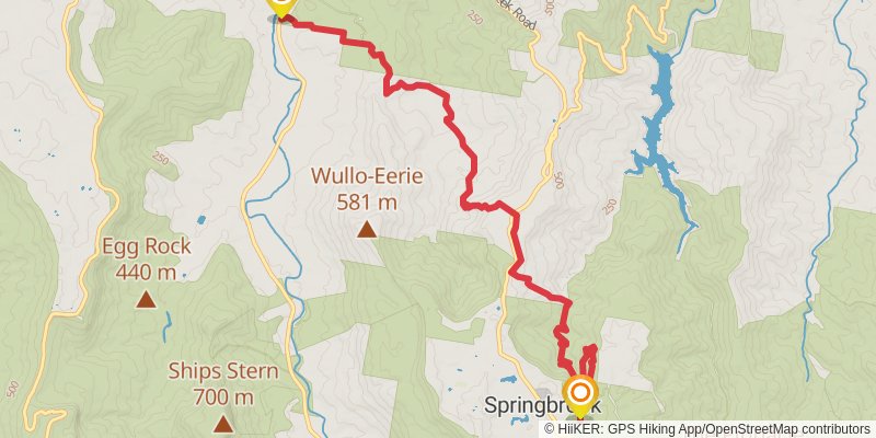 Gold Coast Hinterland Great Walk stage 3 Map