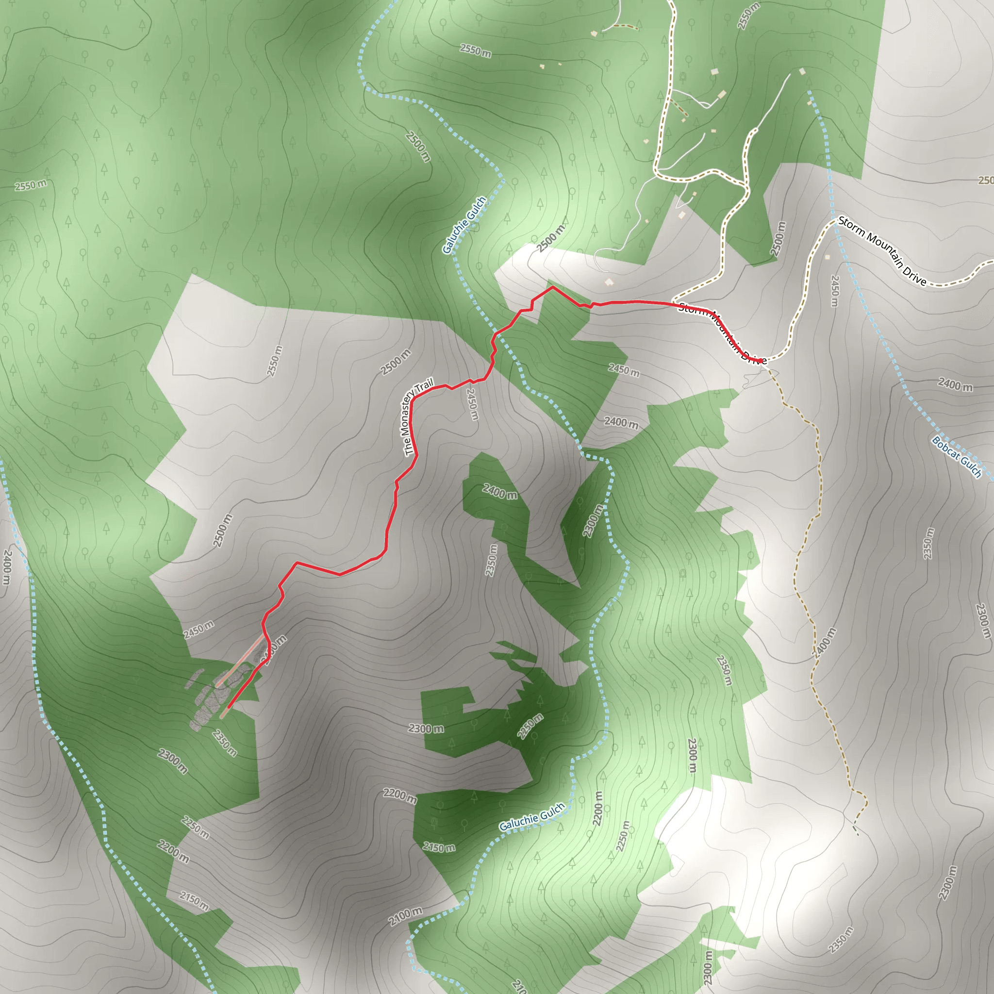 The Monastery Trail mobile static map