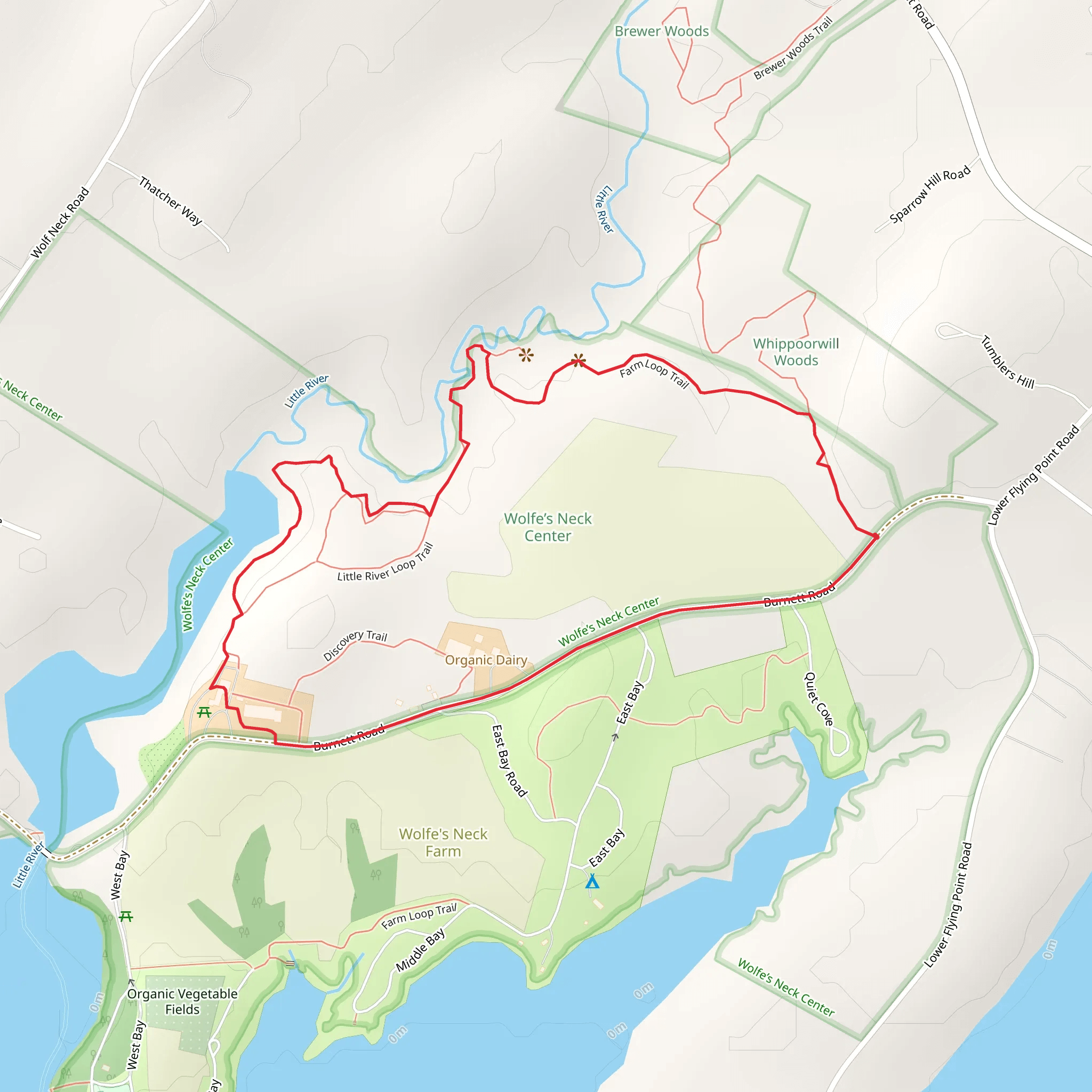 Deer Run Trail Loop mobile static map