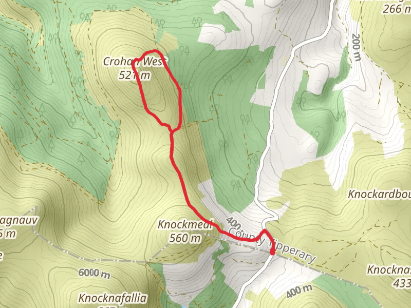 Crohan West Mountain Loop mobile static map