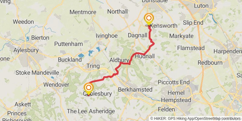 Chiltern Way stage 7 Map