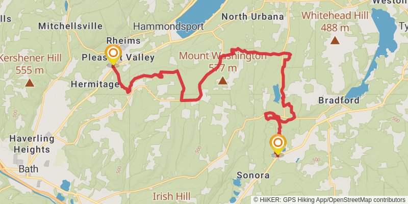 North Country Trail - New York stage 19 Map