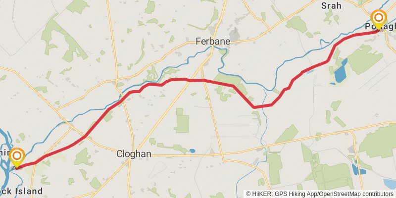 Grand Canal Way stage 6 Map