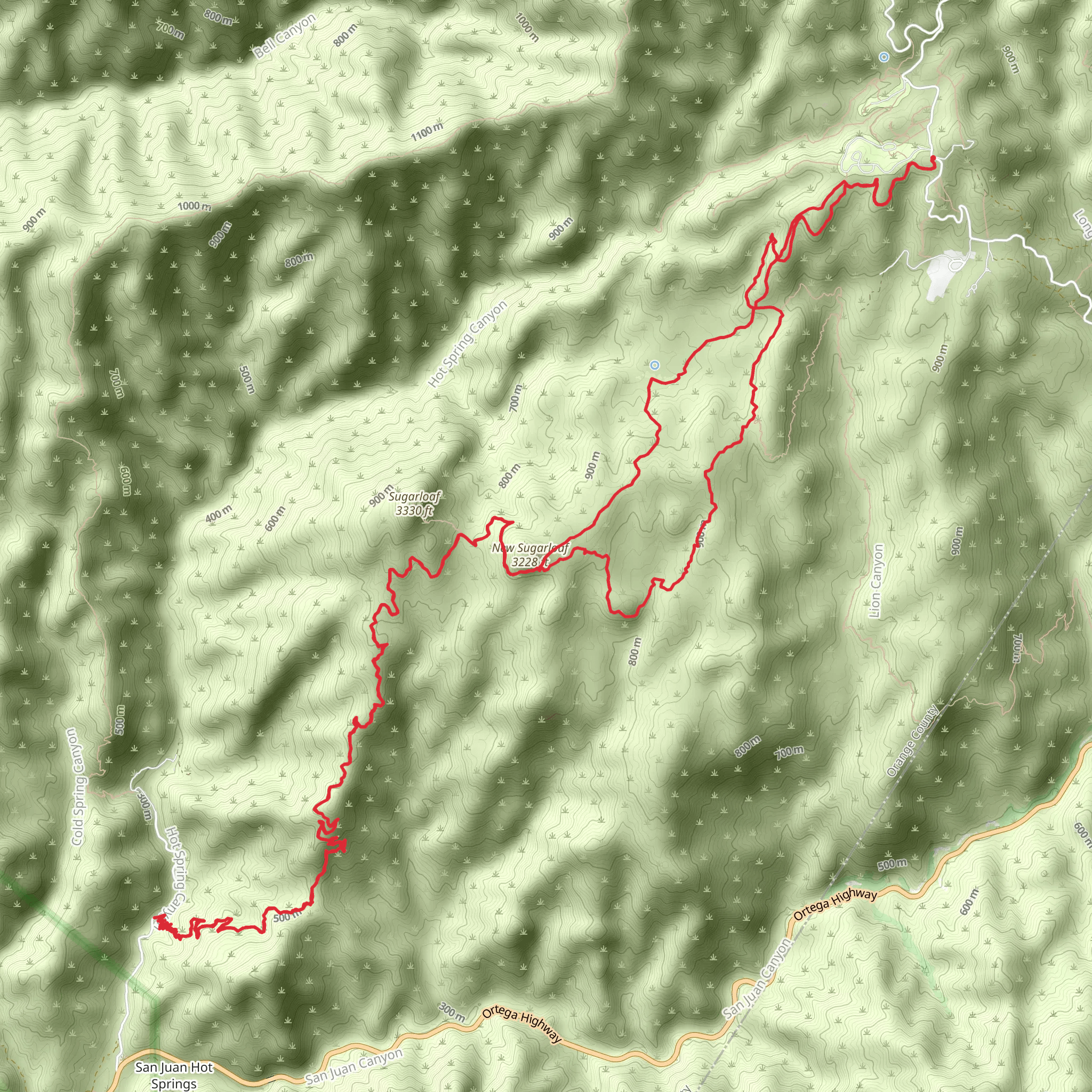 San Juan Trail mobile static map