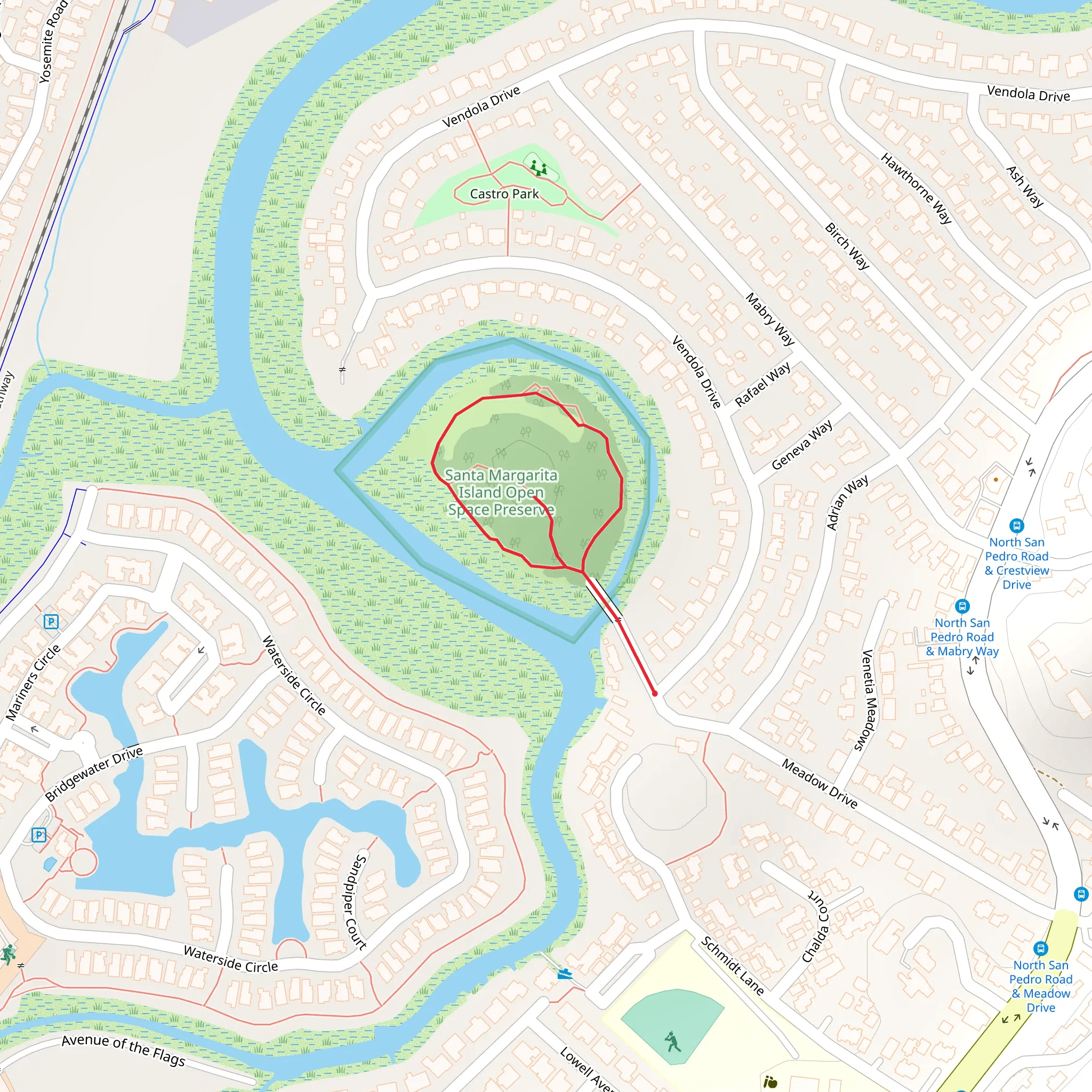 Santa Margarita Island Loop mobile static map