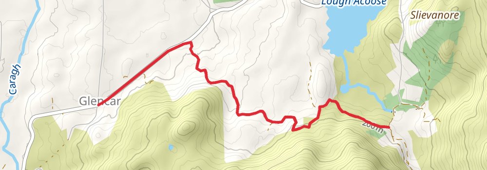 Kerry Way 7-Day Moderate Tour (Hillwalk Tours) alt 2 Map