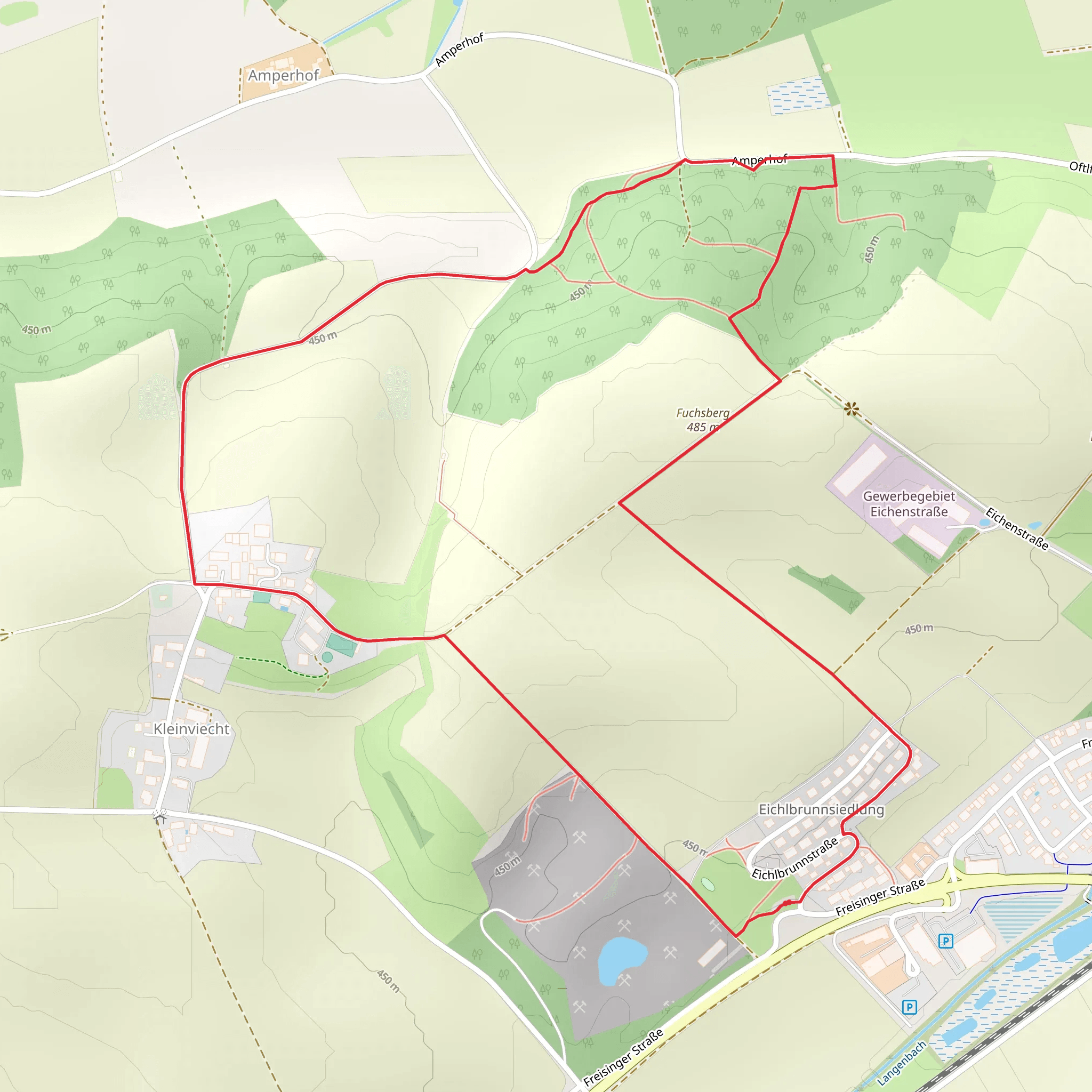 Fuchsberg and Kleinviecht Loop mobile static map