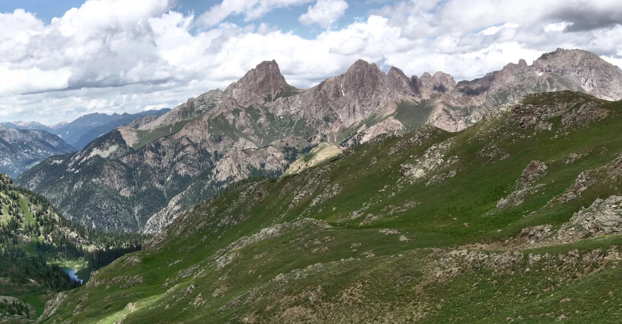 An image depicting the trail Johnson Creek via Vallecito Creek Trail and its surrounding area.