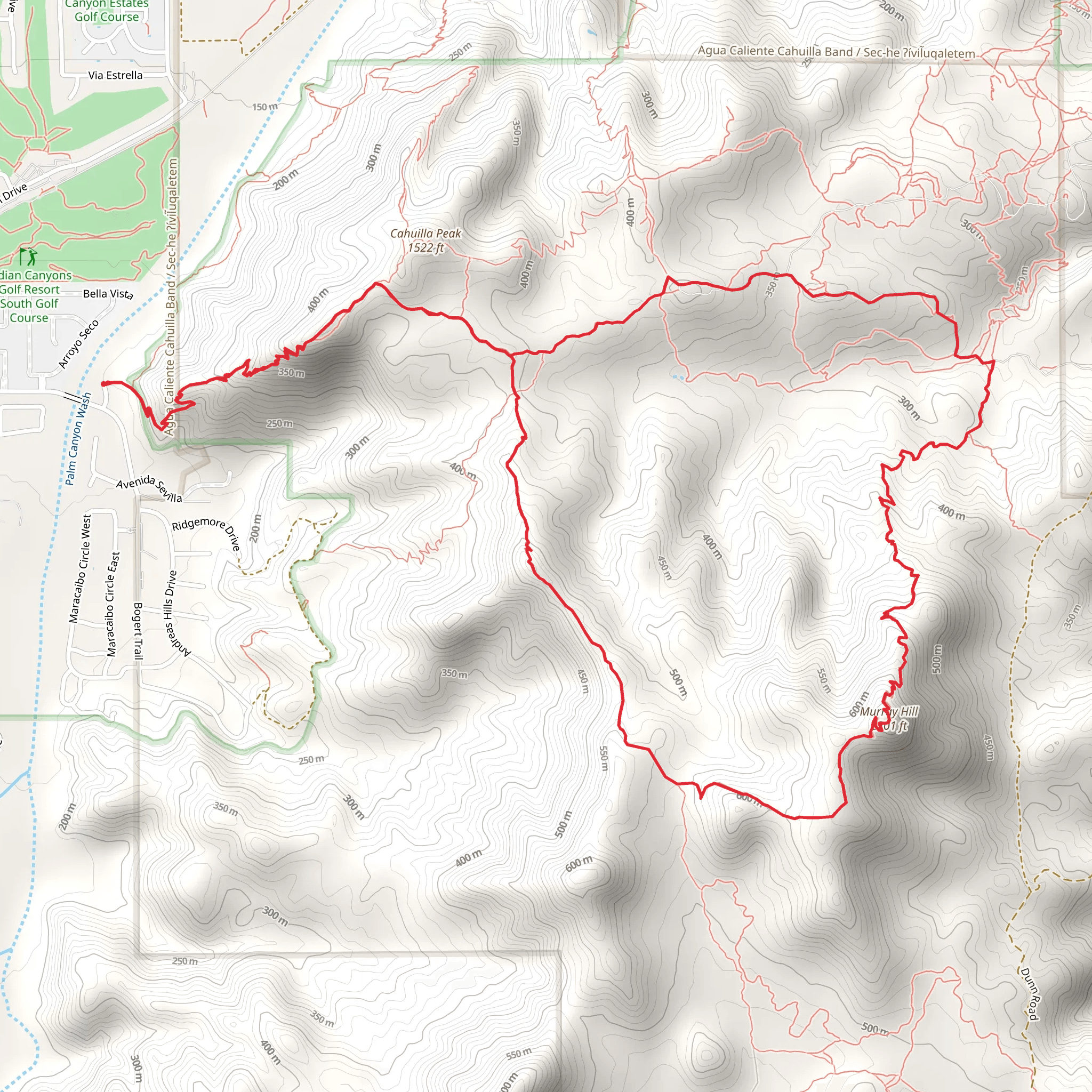 Garstin, Clara Burgess and Murray Hill Loop Trail mobile static map