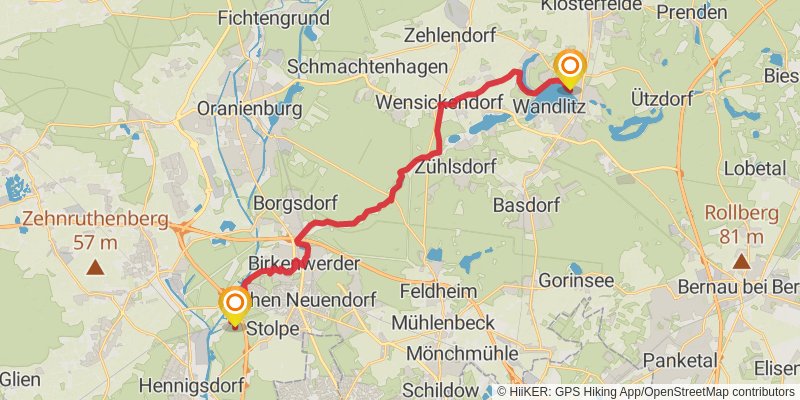 66-Seen-Wanderweg stage 4 Map