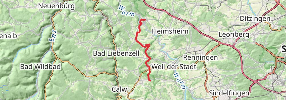 Gäurandweg stage 2 Map