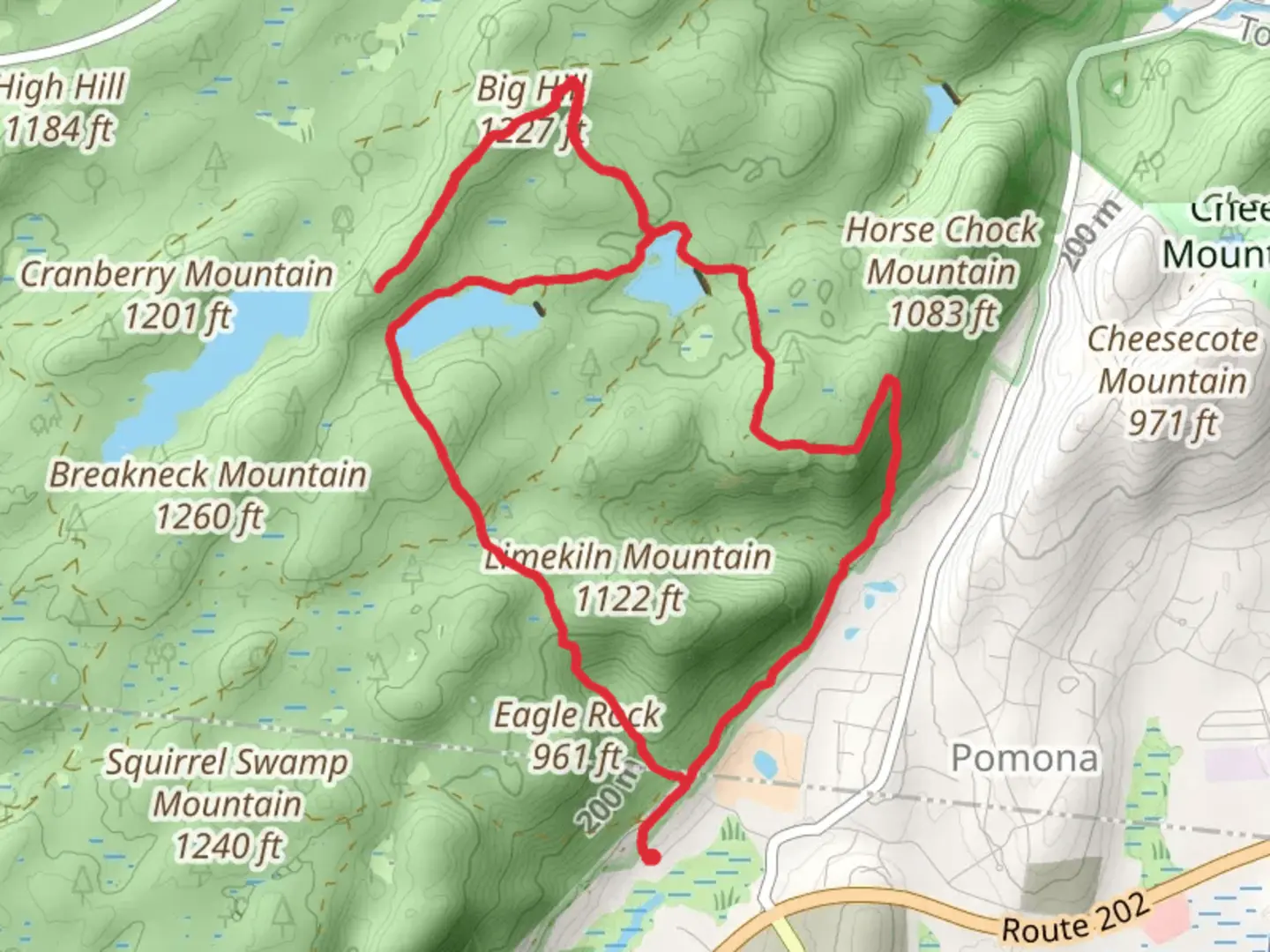 An image depicting the trail Limekiln Mountain Loop Trail and its surrounding area.