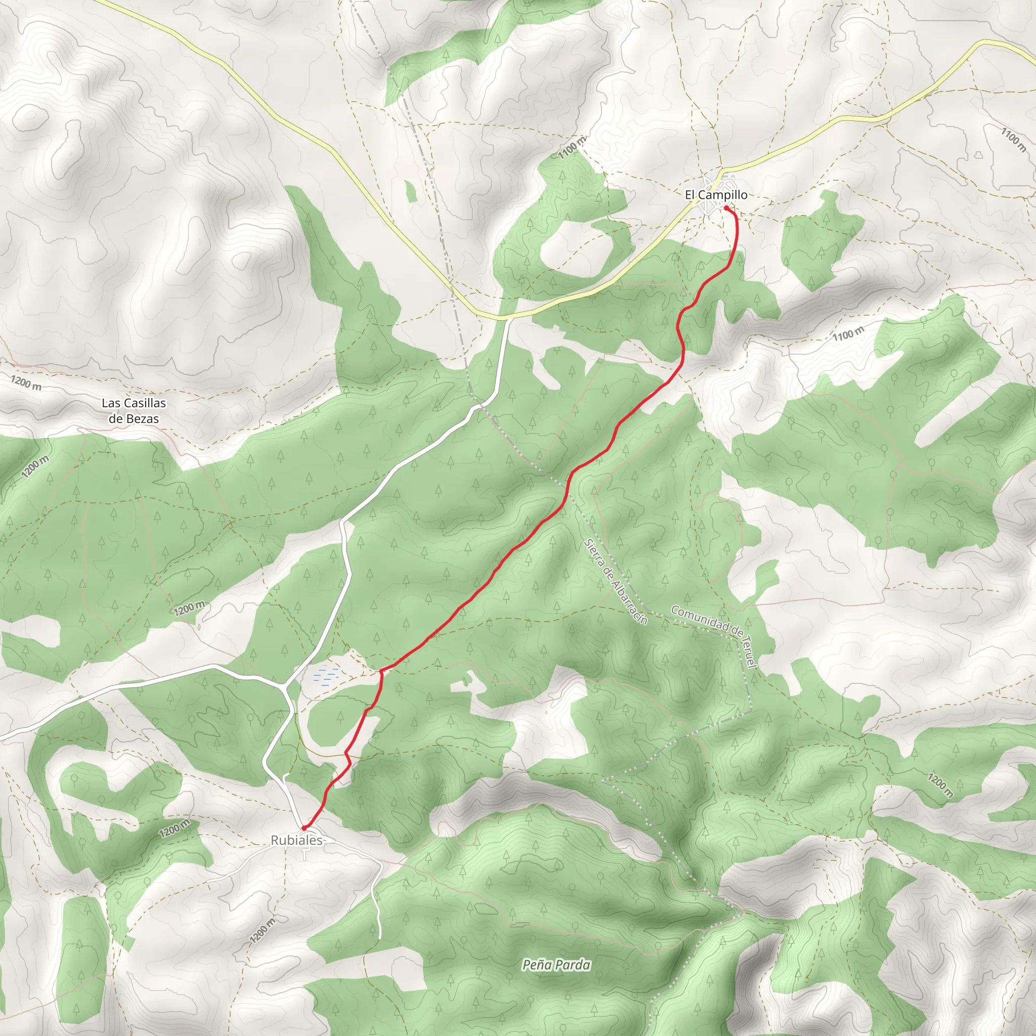Rubiales - El Campillo PR TE 6 mobile static map