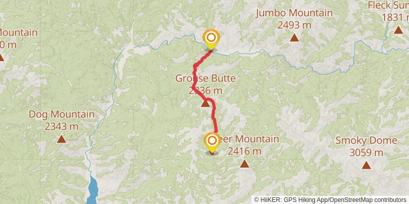 Ultra Pedestrian North Loop stage 67 Map