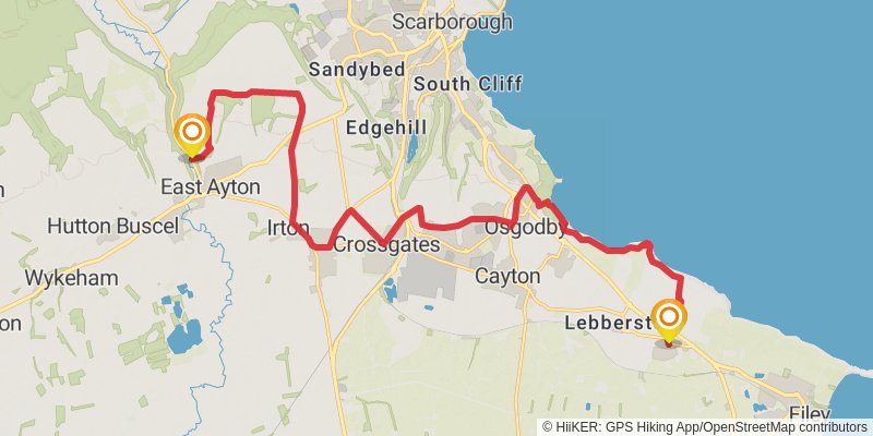 Vale of Pickering Loop from Kirkham Priory stage 8 Map