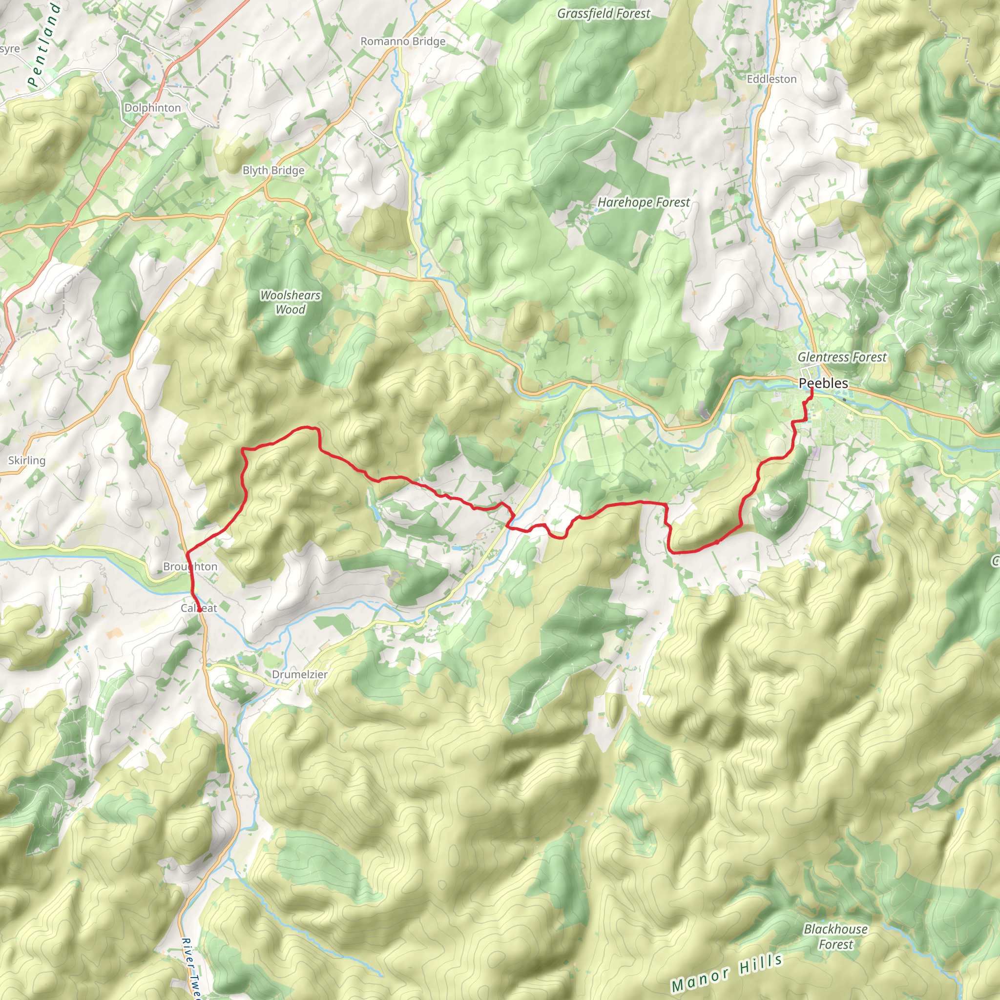 John Buchan Way mobile static map