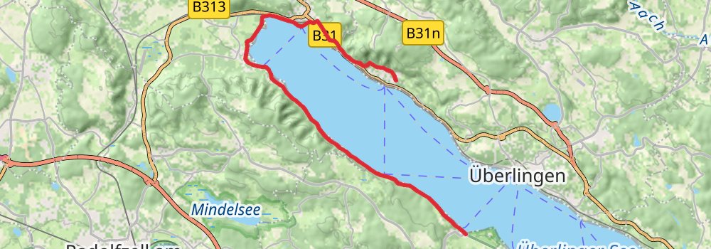 Bodensee-Rundwanderweg stage 2 Map