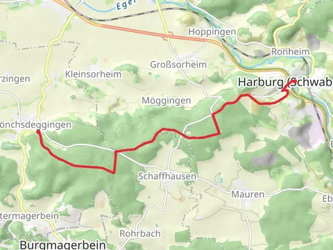 Mönchsdeggingen to Harburg via Eisbrunn Rundweg