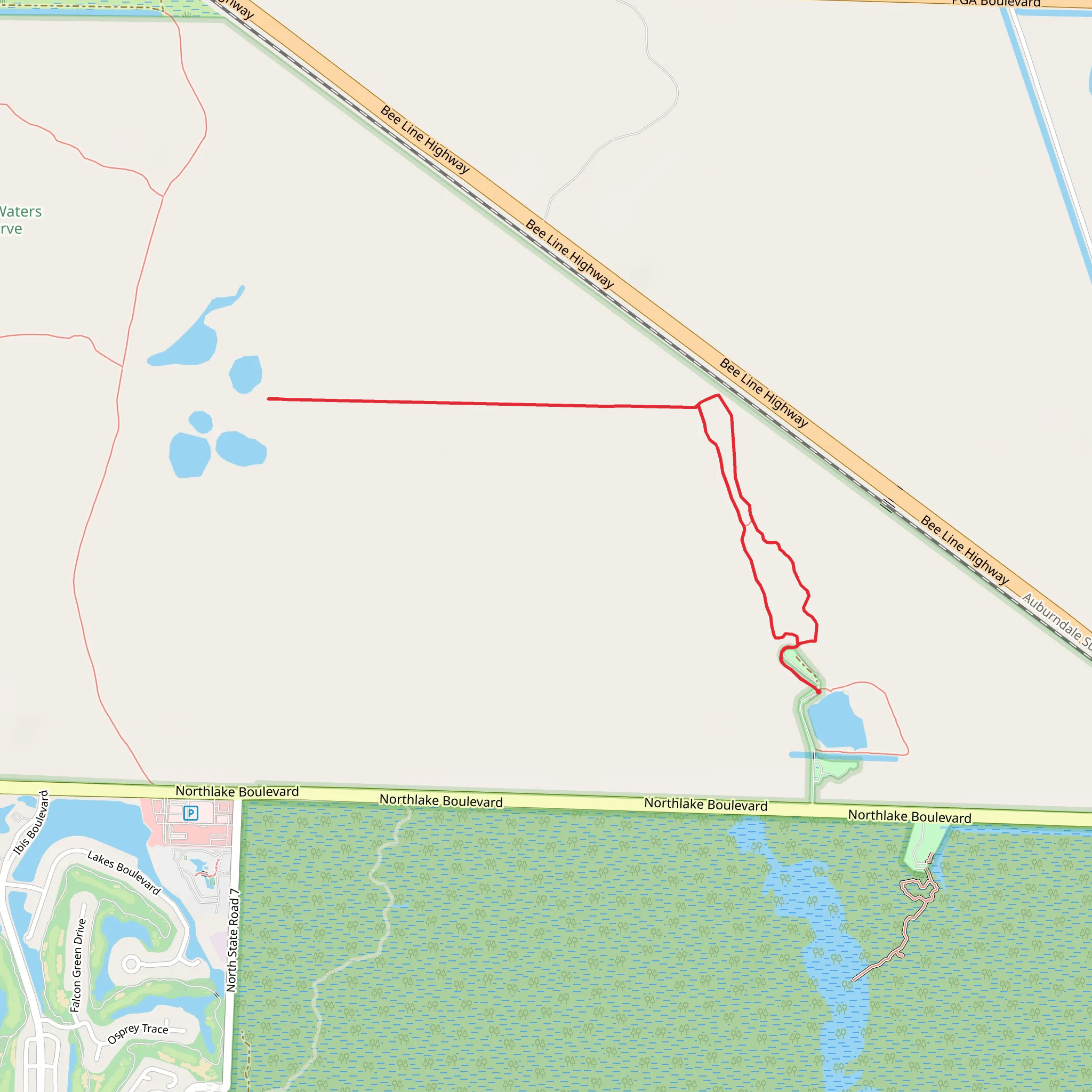 Hog Hammock and Promontory Trail mobile static map