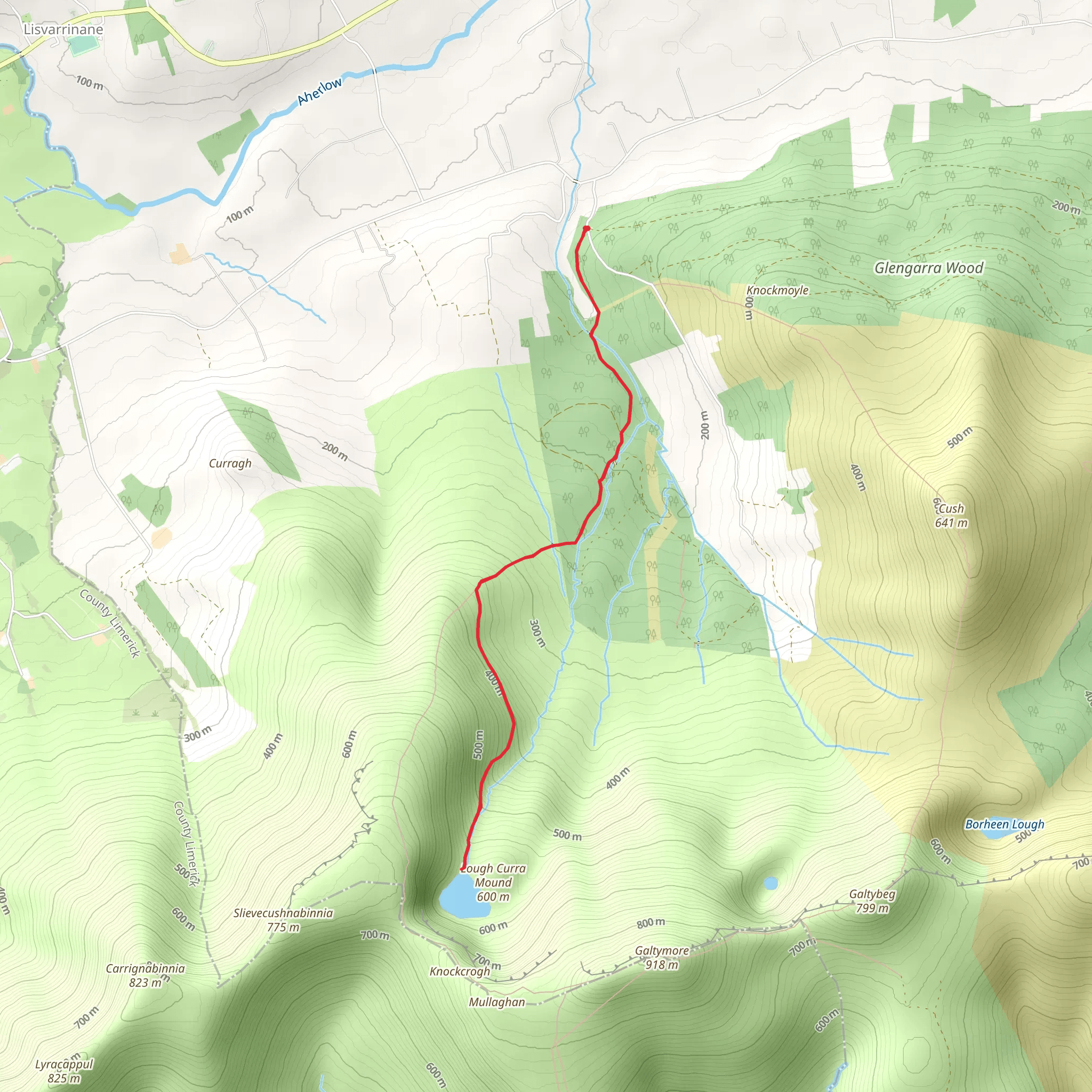 Lough Curra Trail mobile static map